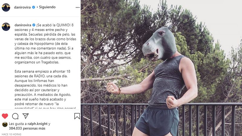 Dani Rovira gana la primera batalla: "Se acabó la quimio"