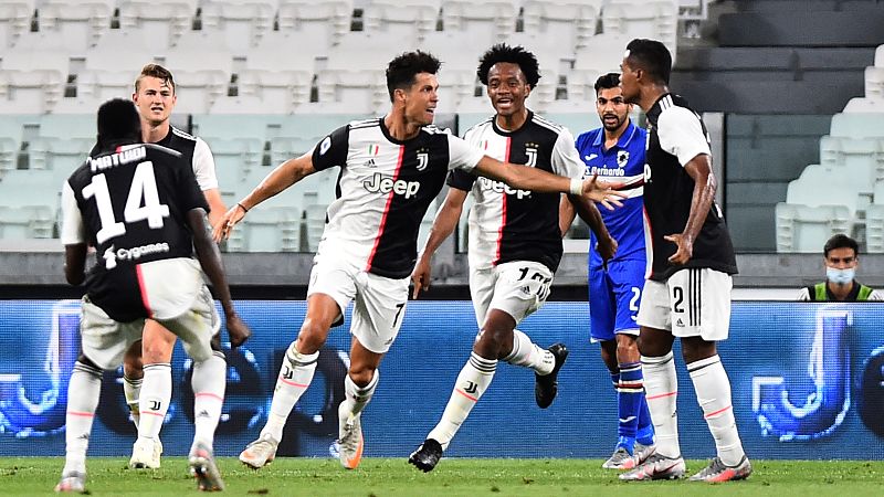 La Juventus vence a la Sampdoria y gana su noveno Scudetto consecutivo