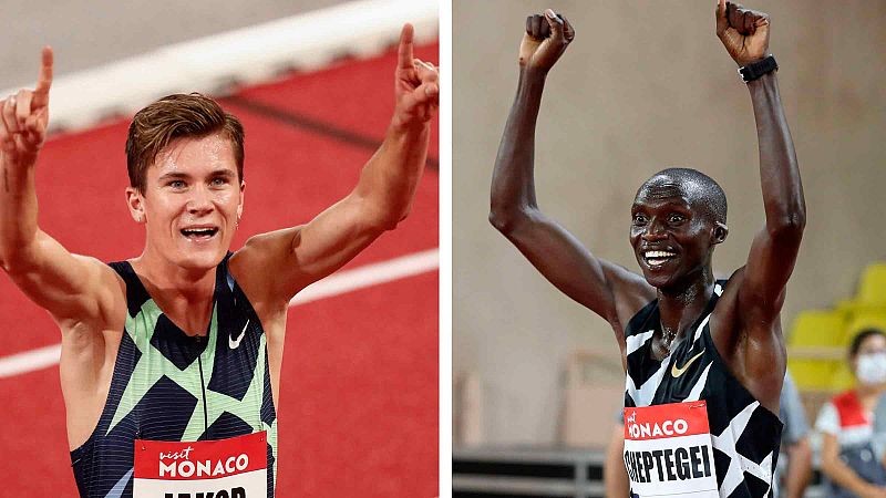 Ingebrigtsen rompe el récord de Europa en 1.500 metros y Cheptegei logra el récord del mundo en 5.000