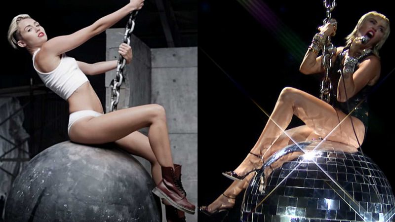 Miley Cyrus revive "Wrecking Ball" durante los MTV VMAs 2020