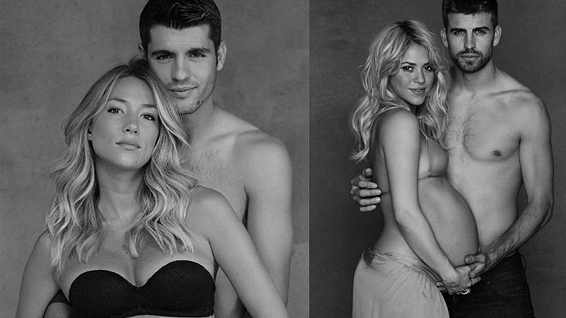 Alice Campello y Álvaro Morata posan al estilo Shakira y Piqué