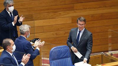Feijo es investido presidente gallego por cuarta vez tras apelar en su discurso al dilogo desde el "respeto"