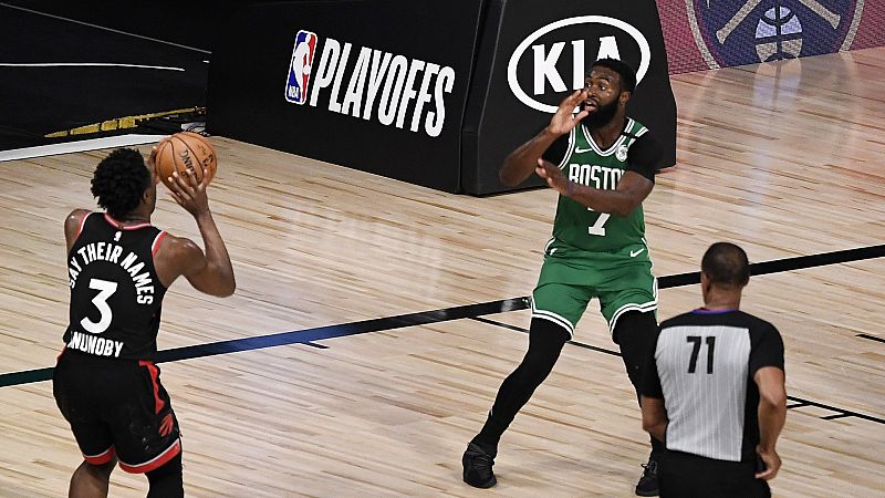Los Raptors logran sobre la bocina su primer triunfo ante Celtics