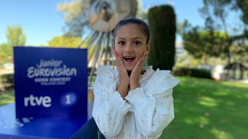 As reaccion Sole al saber que representar a Espaa en Eurovisin Junior 2020