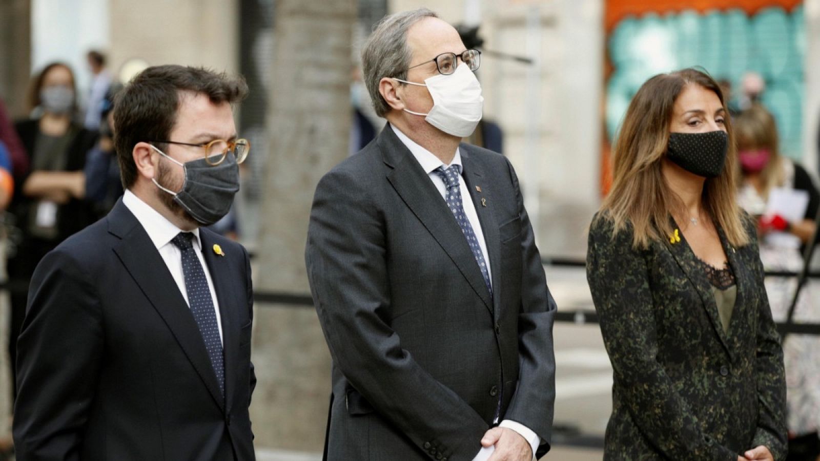 Torra pide "unidad" frente a un Estado "autoritario y vengativo" en una Diada marcada por el coronavirus