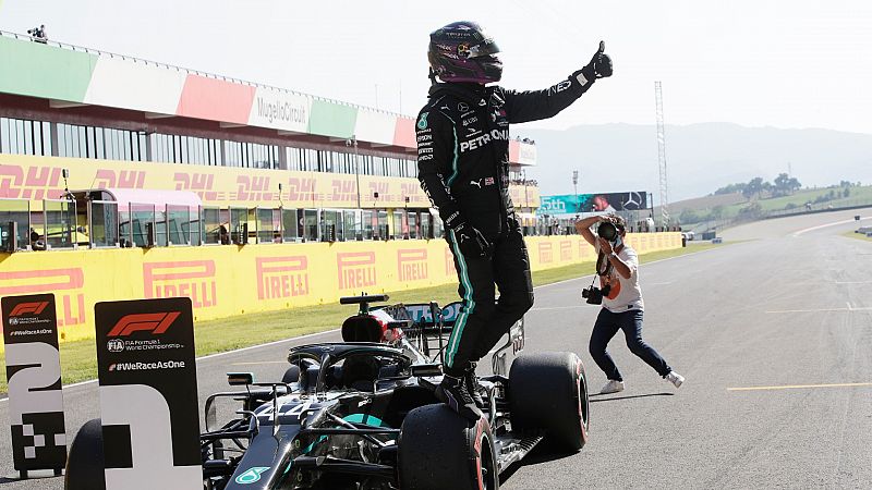 Hamilton saldrá primero en Mugello tras elevar a 95 su propio récord de poles