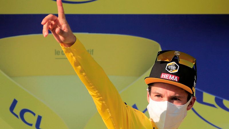 Roglic: "Pogacar ha sido un poco más fuerte en el esprint"
