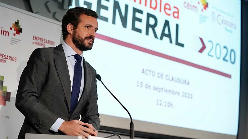 Casado critica que la Fiscalía "se dedique a defender al Gobierno" de las querellas por la gestión de la pandemia