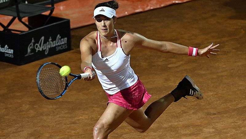 Garbiñe Muguruza y Pedro Martínez avanzan a segunda ronda en Roma