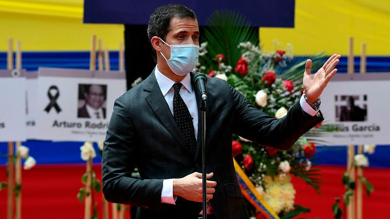 Guaidó pide a la UE que fije unos "mínimos" que garanticen unas elecciones legales en Venezuela