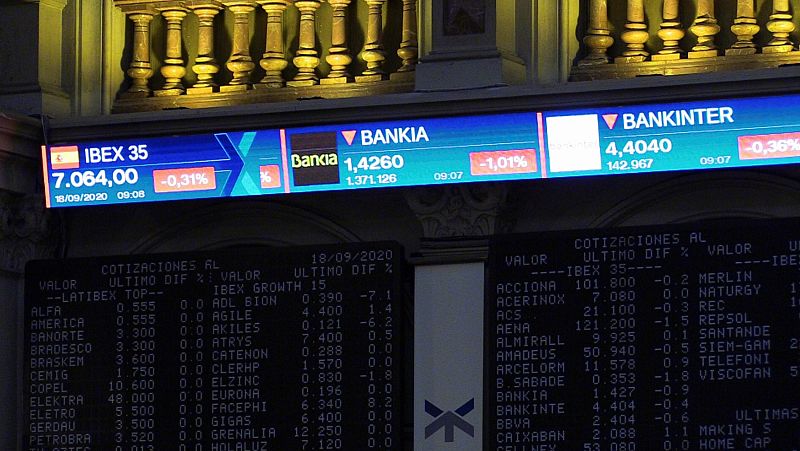 CaixaBank y Bankia bajan en Bolsa tras el anuncio de fusión con todos los bancos del IBEX 35 cotizando en rojo