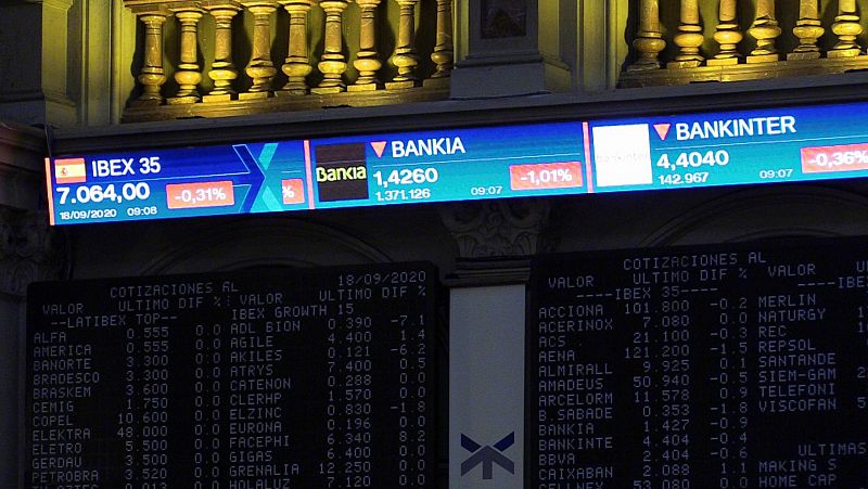 CaixaBank y Bankia bajan en Bolsa tras el anuncio de fusión con todos los bancos del IBEX 35 cotizando en rojo