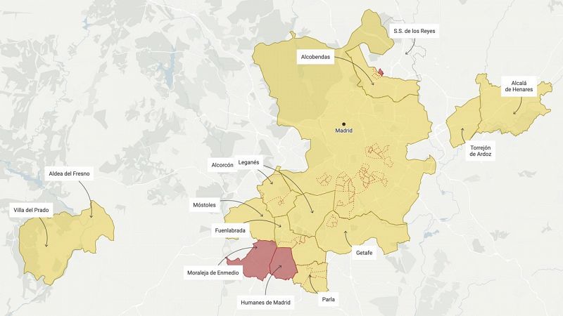 Coronavirus en Madrid: Consulta los municipios y distritos con restricciones de movilidad