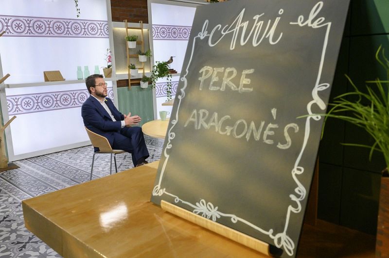 Pere Aragonès, avui a l'estrena de 'Cafè d'idees': "Només el Parlament pot escollir presidents de la Generalitat"