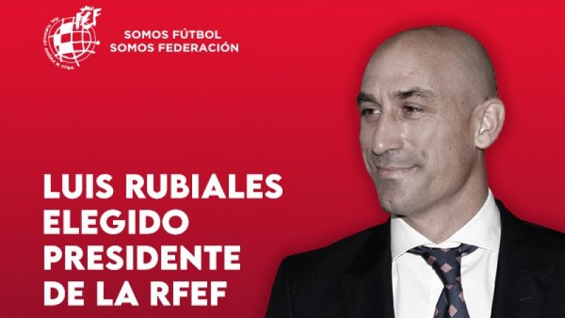 Luis Rubiales, reelegido como presidente de la RFEF para el ciclo 2020-2024