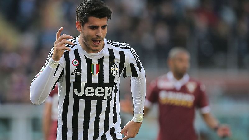 Morata, regreso al blanco y negro