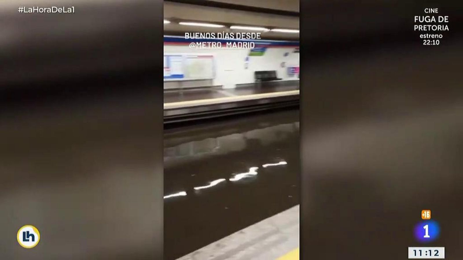 Sí, este vídeo de la estación de Noviciado inundada en el metro de Madrid es real - La hora de La 1 | Ver