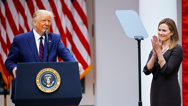 Trump confirma la designación de Amy Coney Barrett como jueza para el Supremo