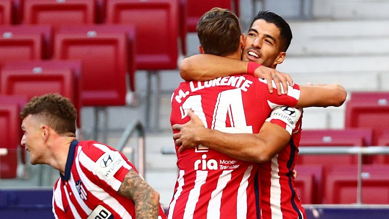 Goleada del Atleti en el debut soñado de Luis Suárez