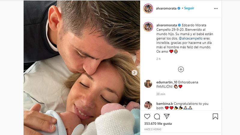 Alice Campello y Morata presentan a Edoardo, su tercer hijo