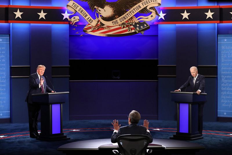 La organización de debates de EE.UU. cambiará el formato en el próximo cara a cara entre Trump y Biden para evitar el caos