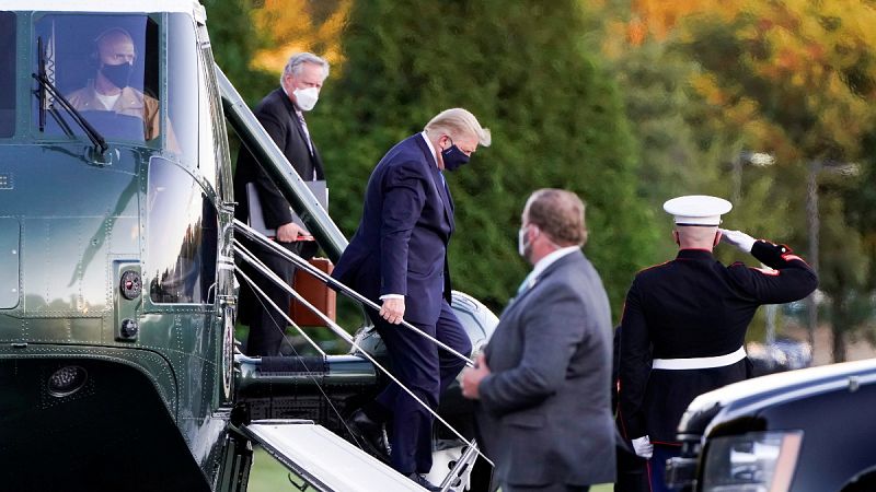 Trump ingresa en un hospital militar por precaución y empieza una terapia con Remdesivir para la COVID-19