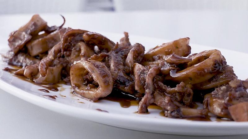 Receta de calamares con sobrasada