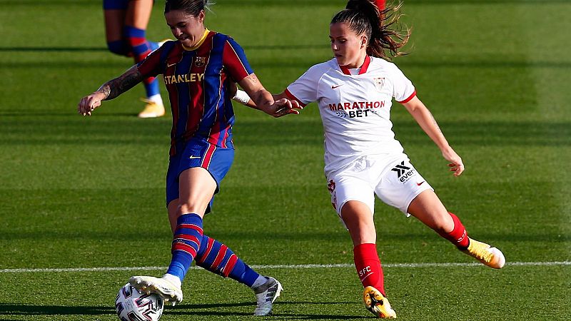 Monólogo del Barça ante el Sevilla para meterse en la final de la Copa de la Reina