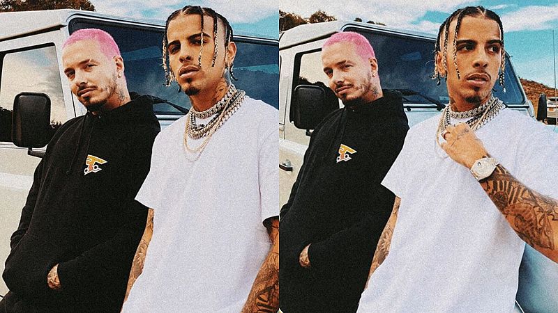 Rauw Alejandro y J Balvin juntos en Medellín... ¿Se viene colaboración?