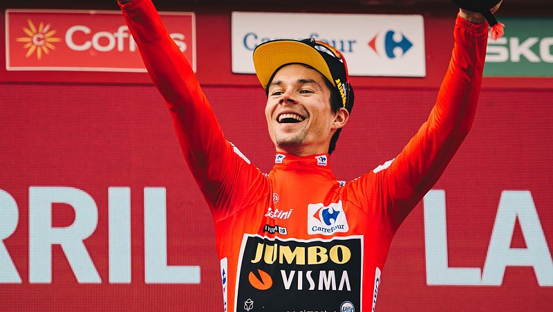 Primoz Roglic, con el dorsal '1',  defenderá su corona en La Vuelta