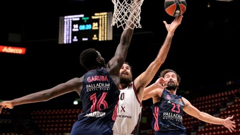 El Madrid cae en Milán y Baskonia vence al Khimki