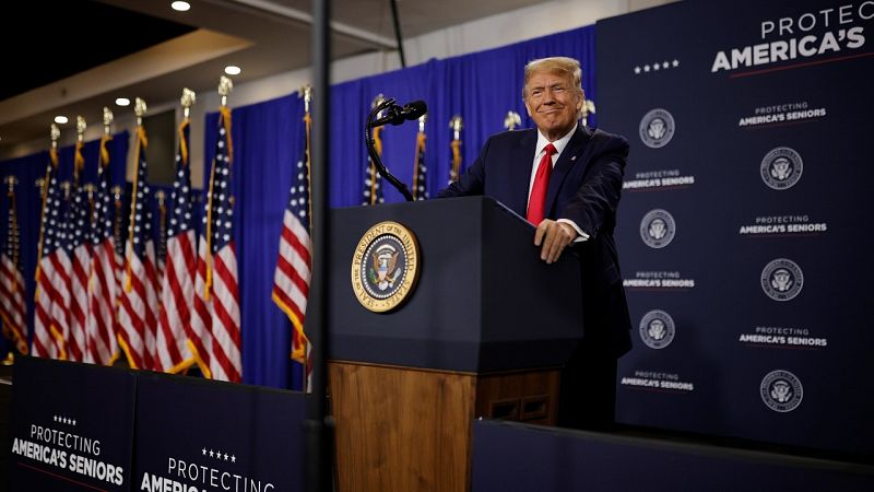 Trump busca el voto de los ancianos con la promesa de una vacuna gratuita contra la COVID-19
