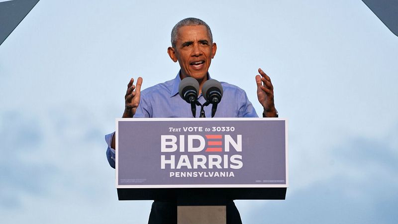 Obama irrumpe en la campaña electoral de Biden a menos de dos semanas para las elecciones