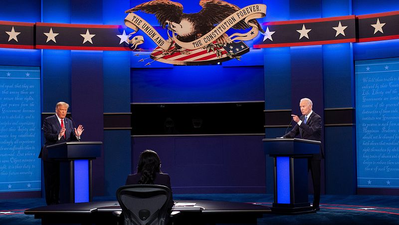 Biden lidera los ataques en un debate más comedido: "Trump es uno de los presidentes más racistas de la historia"