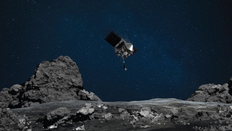 La sonda estadounidense Osiris-Rex recoge muestras "más que suficientes" del asteroide Bennu