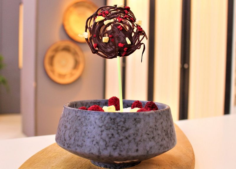 Piruletas de chocolate