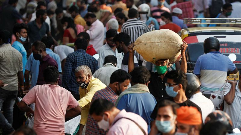 La India supera los ocho millones de contagios de coronavirus