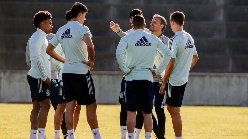 España llega a Sevilla para preparar el partido ante Alemania