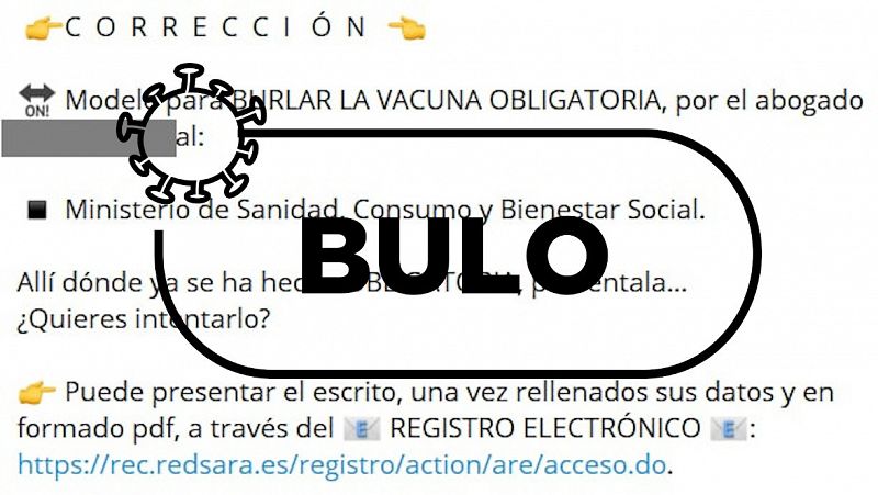 No, enviar a Sanidad este documento anti vacuna no te librará de ella si la hacen obligatoria