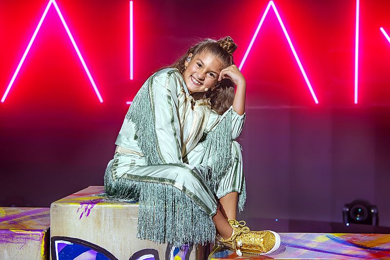 Soleá en Eurovisión Junior 2020: explosión de energía, baile y neón en la puesta en escena de 'Palante'