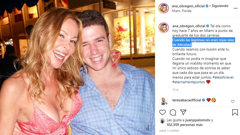 Ana Obregón se aferra a los recuerdos felices que pasó con Aless