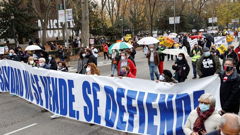 La 'Marea Blanca' recorre Madrid en defensa de una sanidad pública "de calidad"