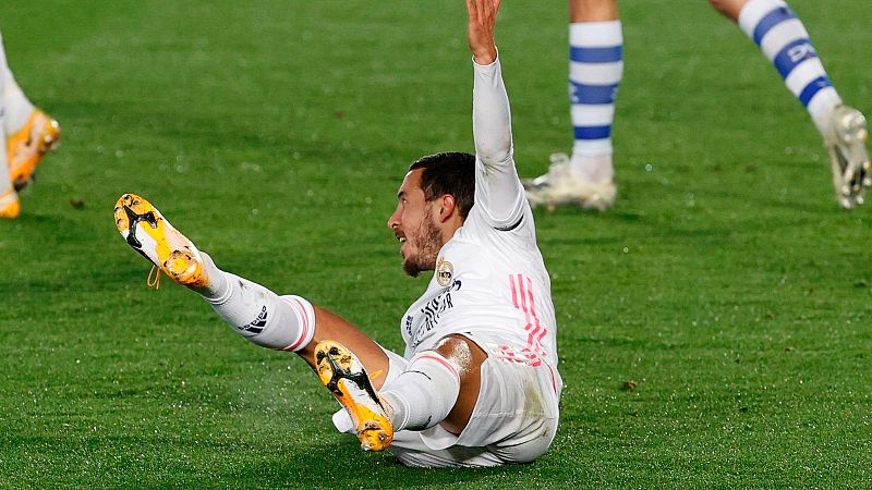 La nueva lesión muscular pone en peligro la participación de Hazard en el derbi madrileño decisivo para la Liga
