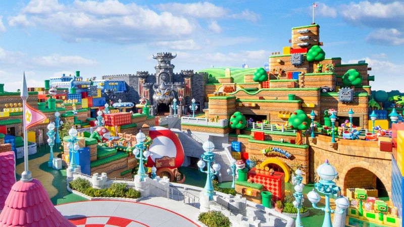 Super Nintendo World muestra las primeras imágenes reales del parque de atracciones temático de Super Mario