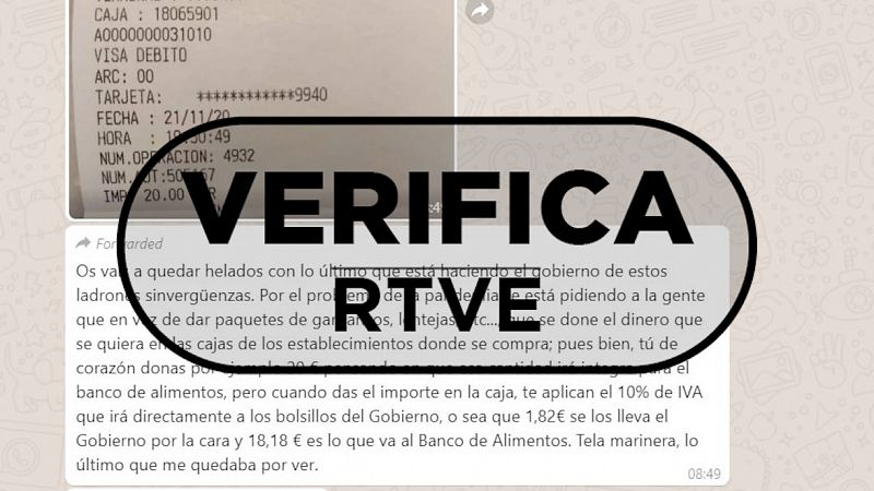 Sí, cuando se dona comida hay que pagar IVA: si no lo haces tú le corresponderá al Banco de Alimentos