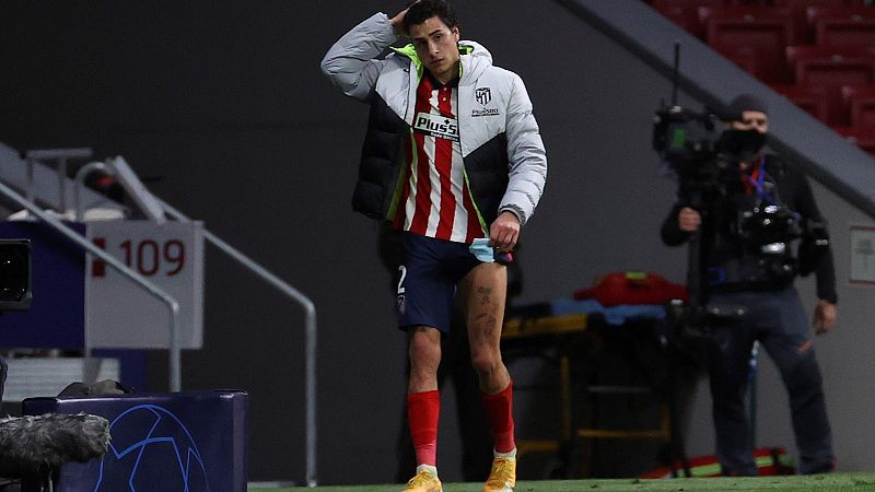 Giménez sufre una lesión muscular en el muslo y puede perderse el derbi