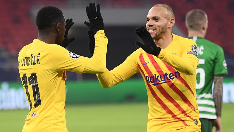 El Barça mantiene su sonrisa en Champions con una goleada al Ferencvaros