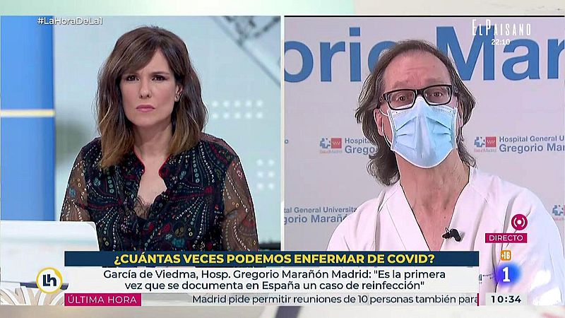 Investigador del Marañón, sobre el caso de reinfección: "Esto no nos debe hacer dudar sobre la protección de la vacuna"