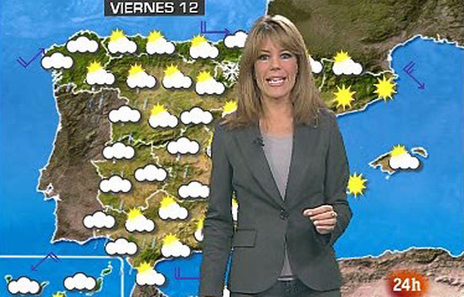 Este viernes se esperan lluvias en la mitad occidental de la Península. Las temperaturas no experimentarán grandes cambios.