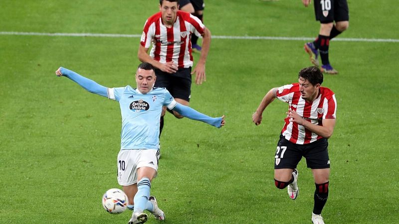 Hugo Mallo y Aspas impulsan al Celta y frenan la reacción del Athletic en San Mamés